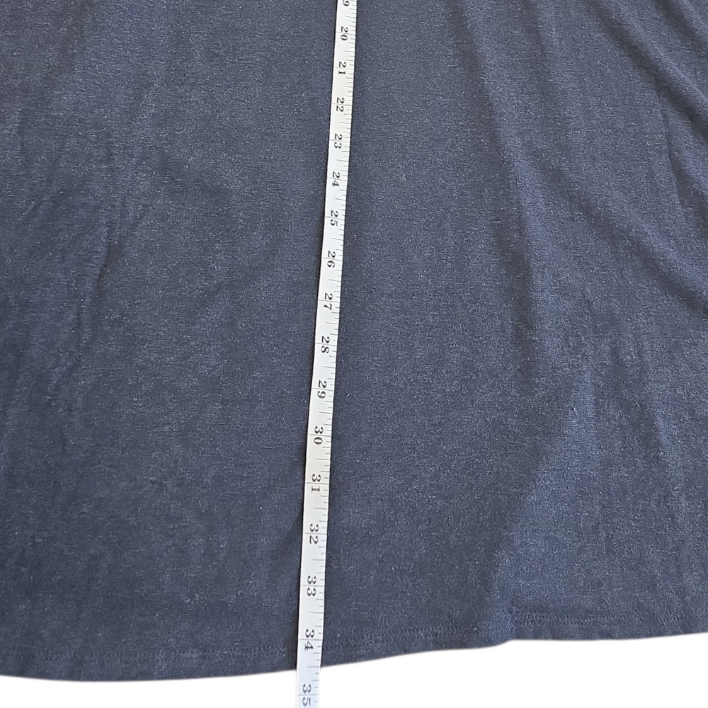 Patagonia Wear With All Wrap Dress Hemp Organic Cotton Dark Blue Midi Med 75220 - Picture 13 of 13